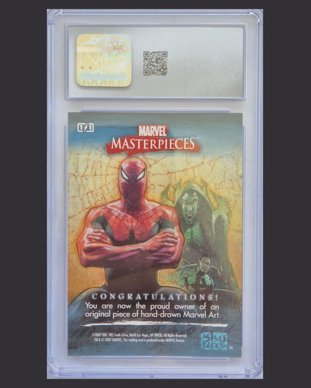 Marvel Masterpieces Set I 2007 Upper Deck #1 of 1 Wolverine CGC 9