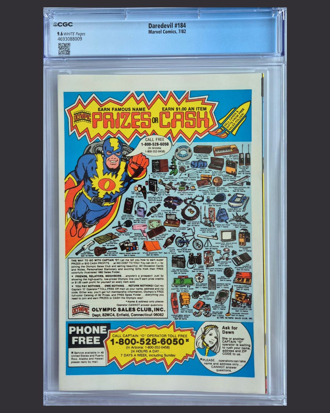 Daredevil #184 (1982) CGC 9.6