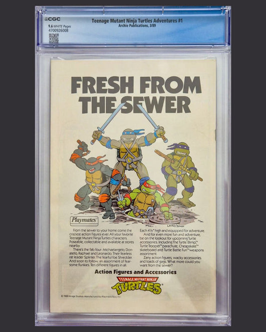 Teenage Mutant Ninja Turtles Adventures #1 (1989) CGC 9.6