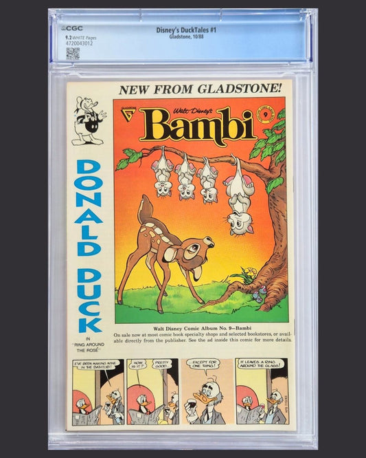 Disney’s DuckTales #1 (1988) CGC 9.2 – Giant-Size First Issue