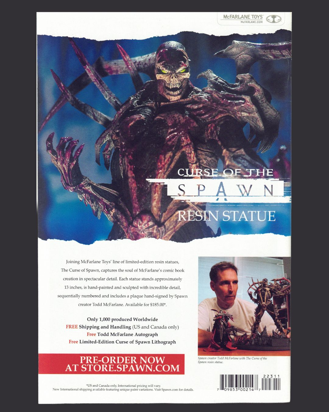 Spawn of the Dead #223 (2012) RAW NM+ 9.6