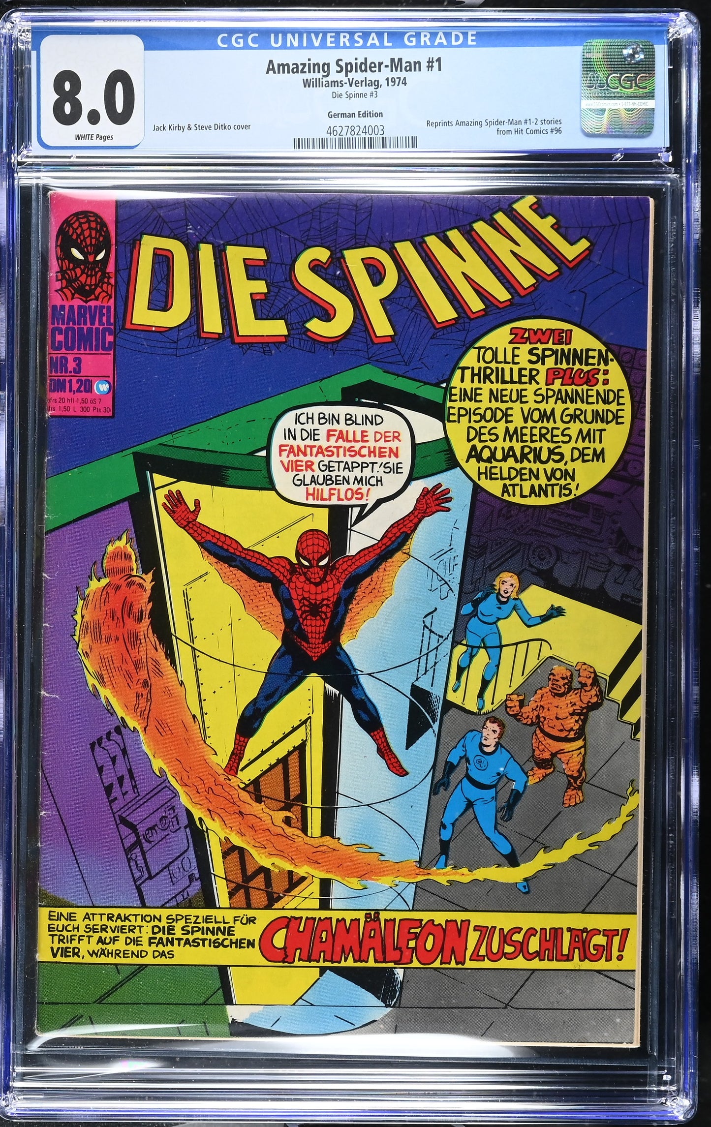 ASM #1 - Die Spinne #3 (German Edition) – CGC 8.0 (1974)