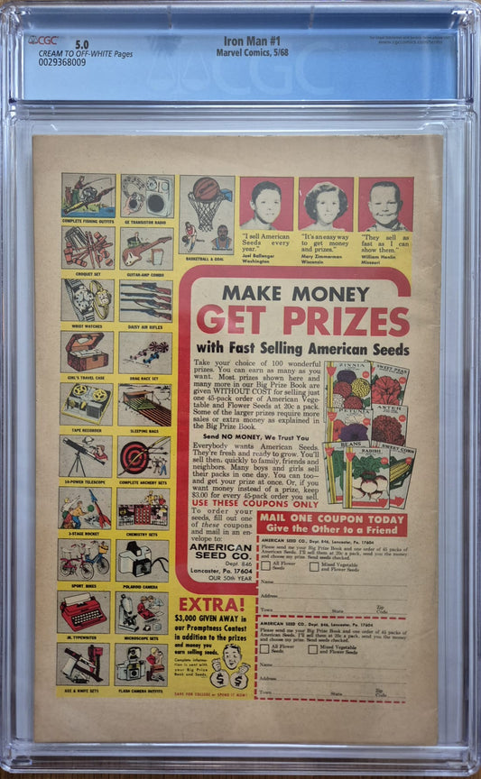 Iron Man #1 (1968) – CGC 5.0