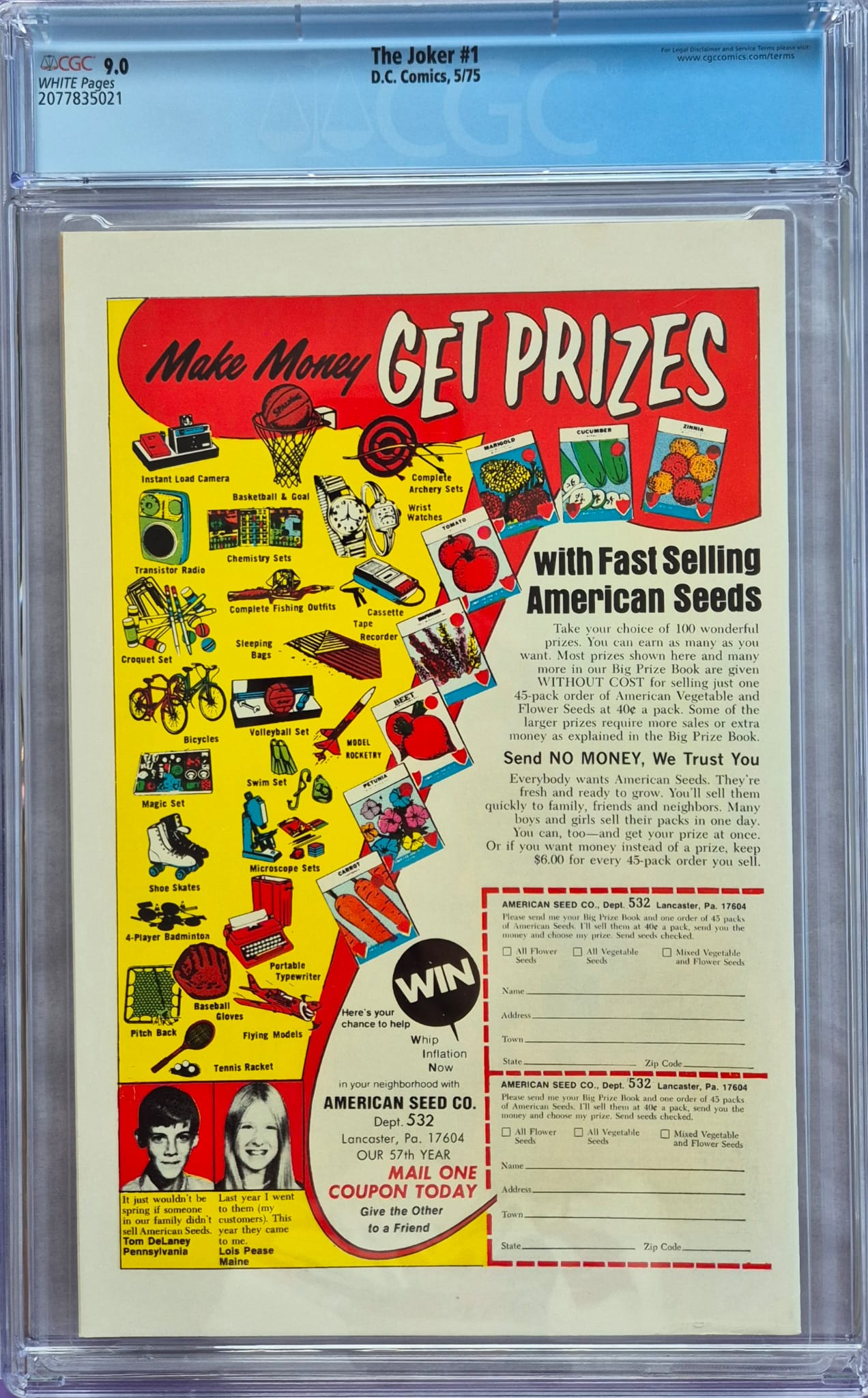 The Joker #1 (DC, 05/1975) – CGC 9.0