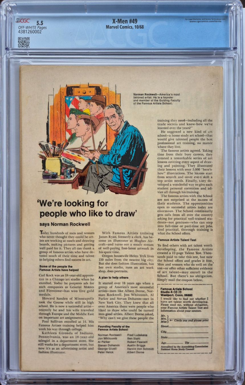 X-MEN #49 (1968) CGC 5.5