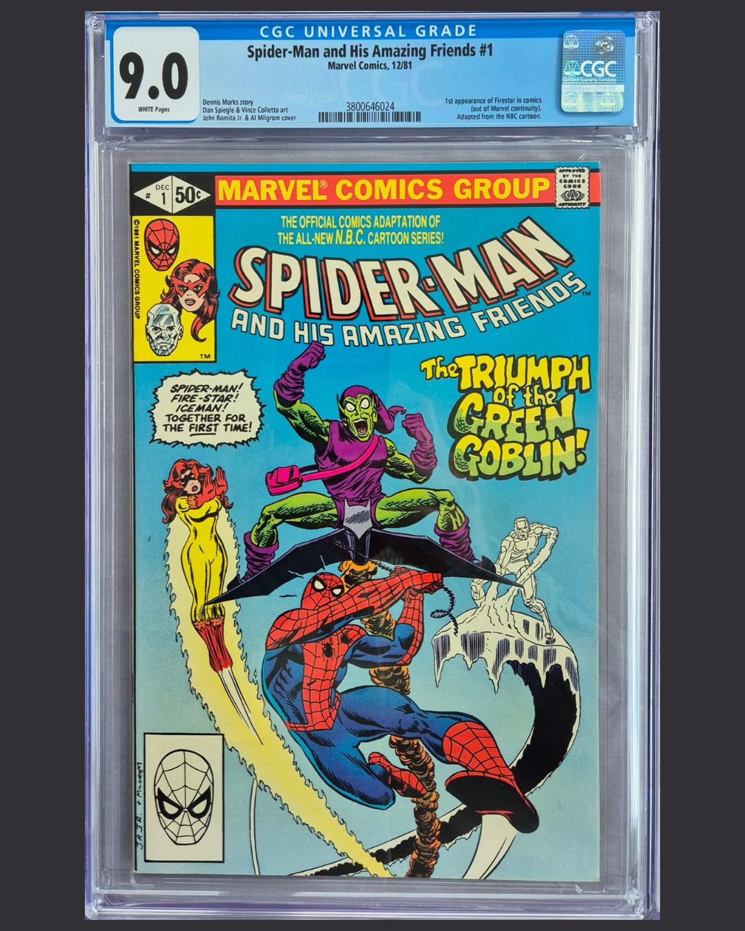 Spider-Man and His Amazing Friends #1 (Marvel, 12/1981) – CGC 9.0