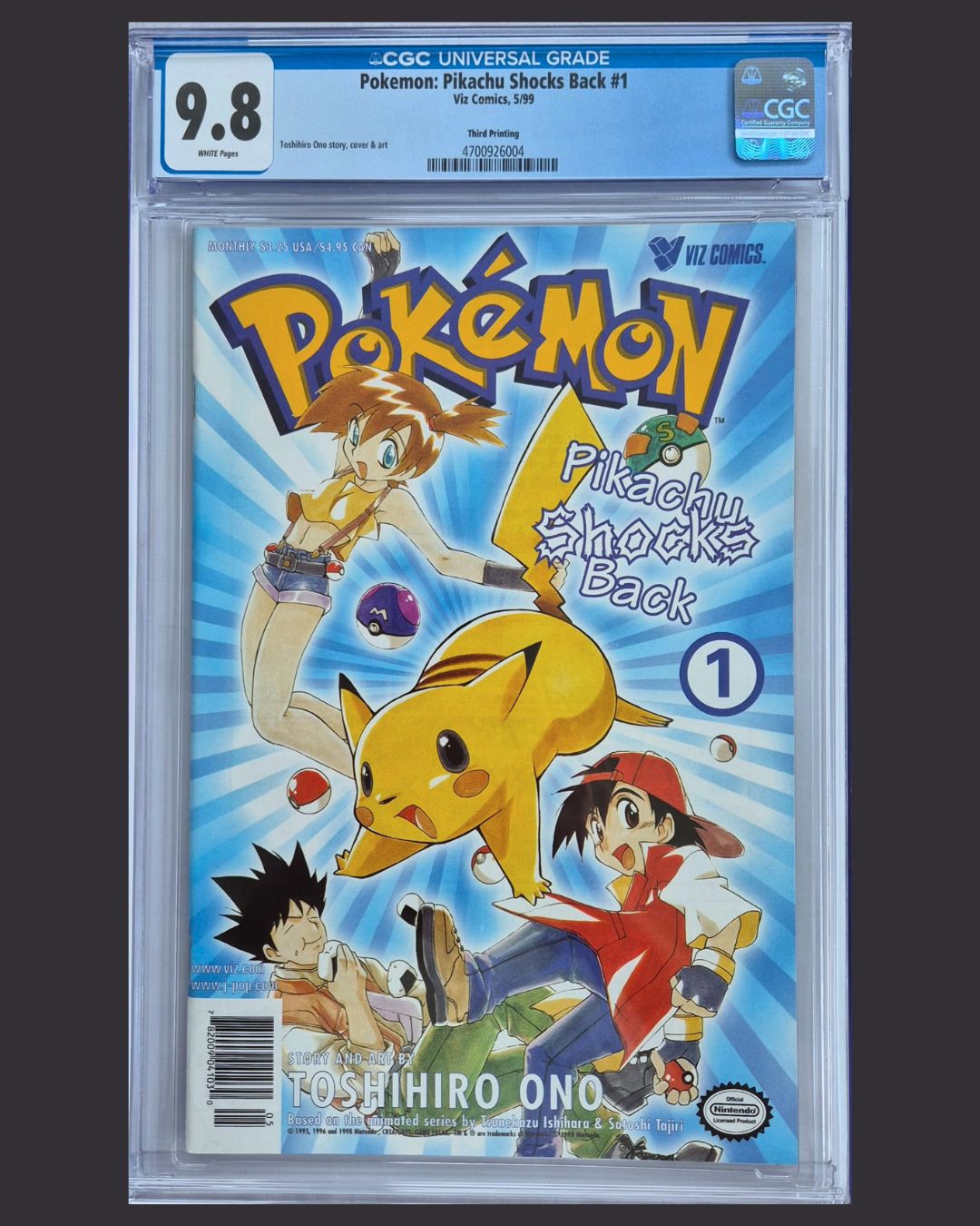 Pokémon: Pikachu Shocks Back #1 (1999) – Third Printing