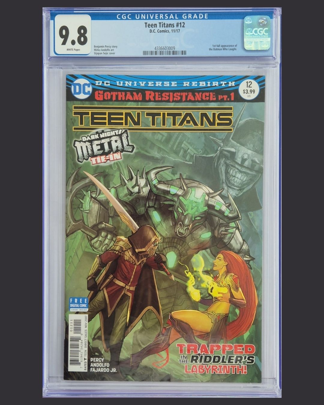 Teen Titans #12 (DC Comics, 11/2017) – CGC 9.8