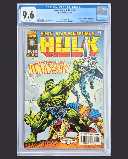 Incredible Hulk #449 (1997) CGC 9.6 – 1st Appearance of the Thunderbolts