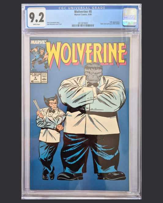 Wolverine #8 (1989) CGC 9.2 White Pages