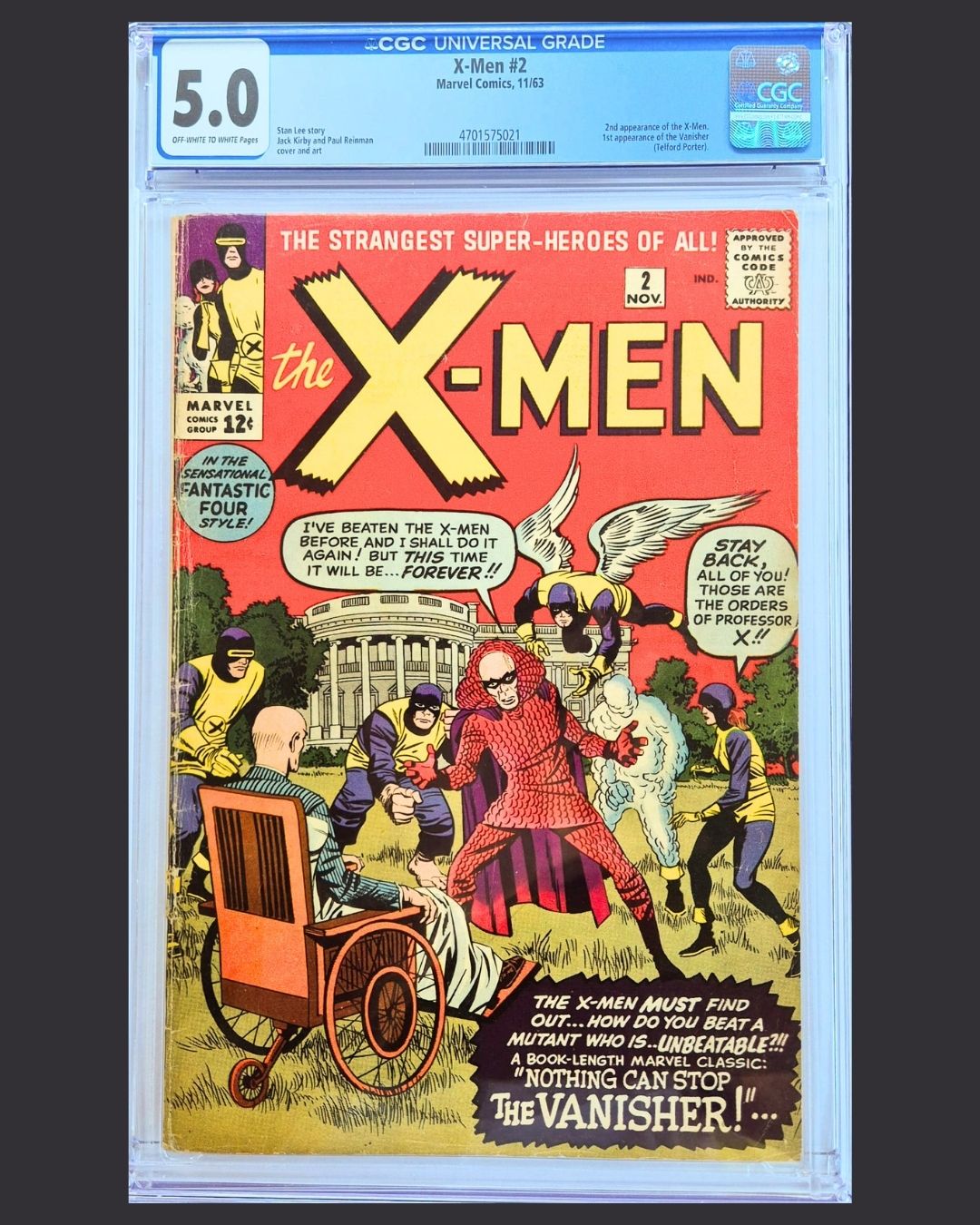 X-Men #2 (1963) CGC 5.0 – 2nd Appearance of the X-Men