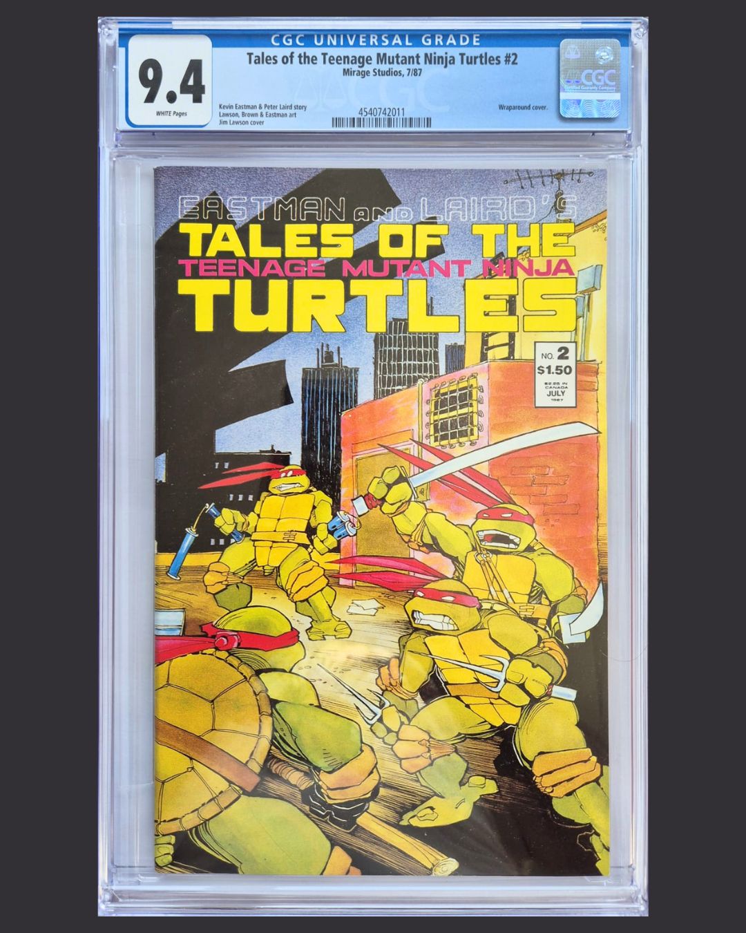 Tales of the Teenage Mutant Ninja Turtles #2 (1987) CGC 9.4