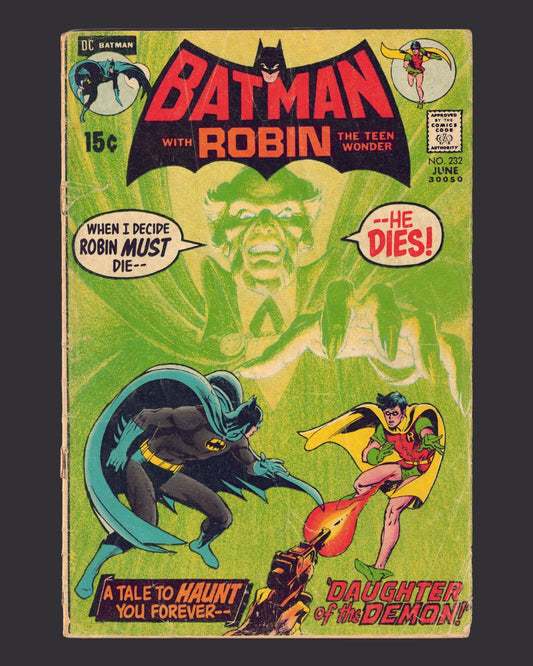 ATMAN #232 (1971) – 1st Appearance of Ra's al Ghul!  RAW