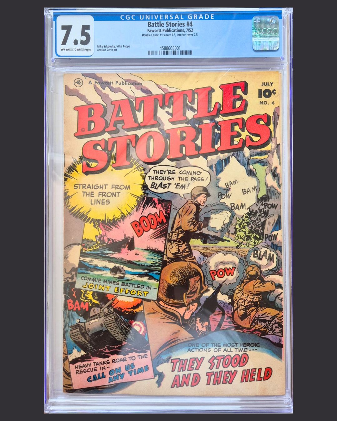 Battle Stories #4 (1952) CGC 7.5 – Double Cover