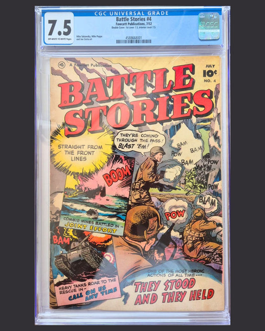 Battle Stories #4 (1952) CGC 7.5 – Double Cover