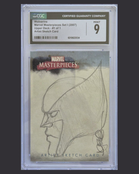Marvel Masterpieces Set I 2007 Upper Deck #1 of 1 Wolverine CGC 9