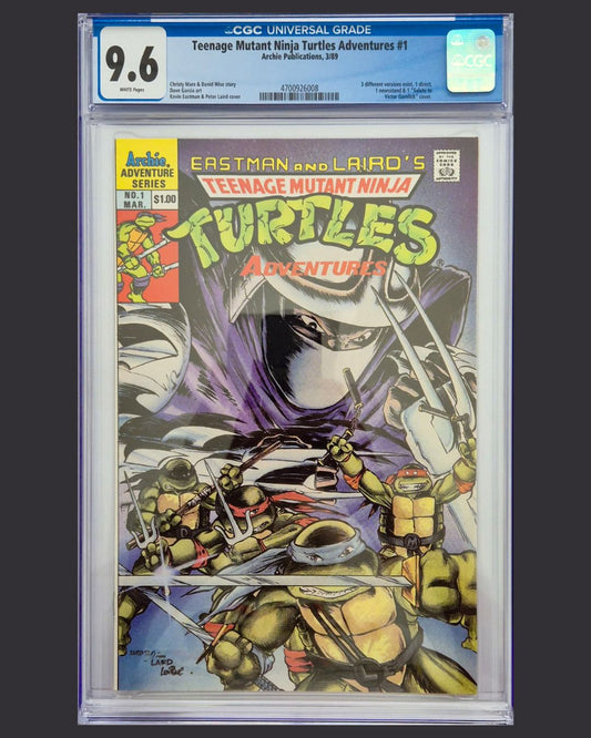 Teenage Mutant Ninja Turtles Adventures #1 (1989) CGC 9.6