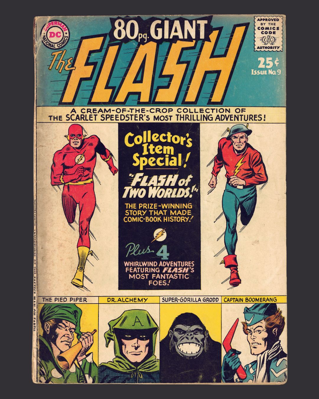 The Flash #9 (1965) RAW ~3.0