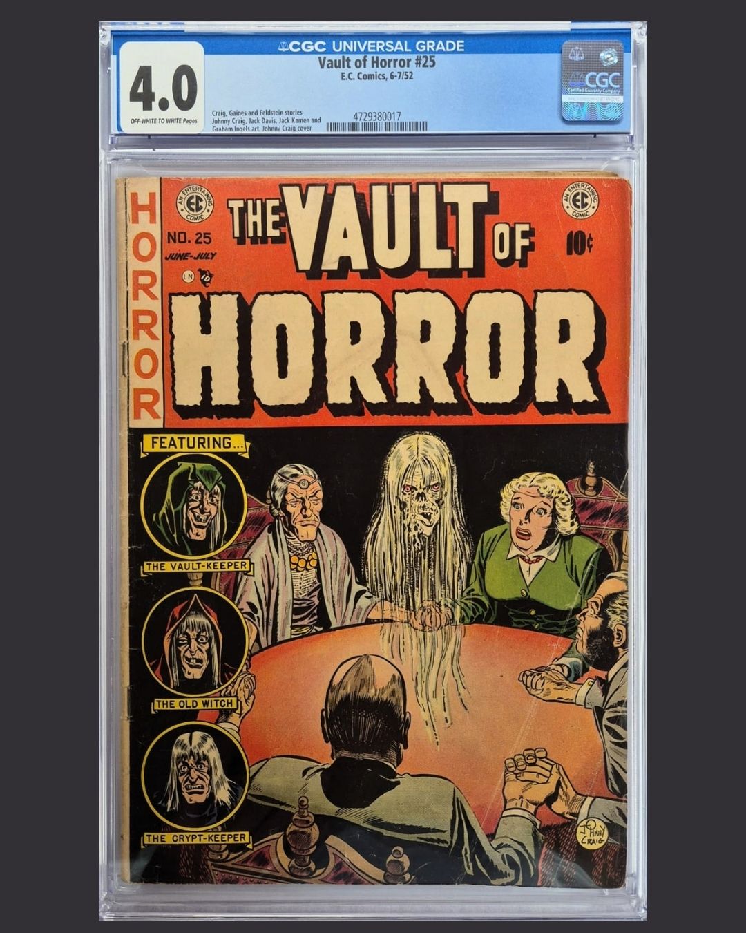 The Vault of Horror #25 (1952) CGC 4.0 – Pre-Code Horror Classic
