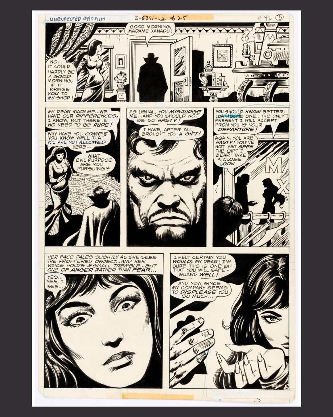 Unexpected #190 (1979) – Page 3 Original Comic Art Juan Ortiz