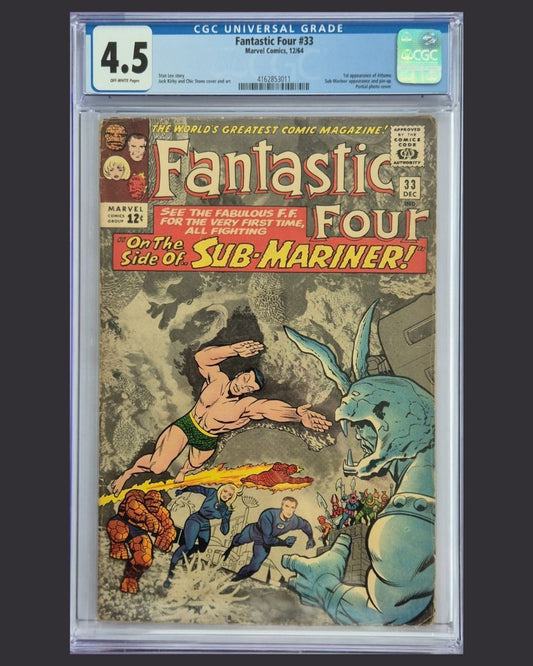 Fantastic Four #33 (1964) CGC 4.5 – 1st Appearance of Attuma!
