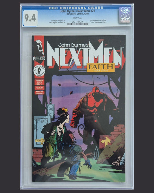 John Byrne’s Next Men #21 (1993) 1st Hellboy! CGC 9.4
