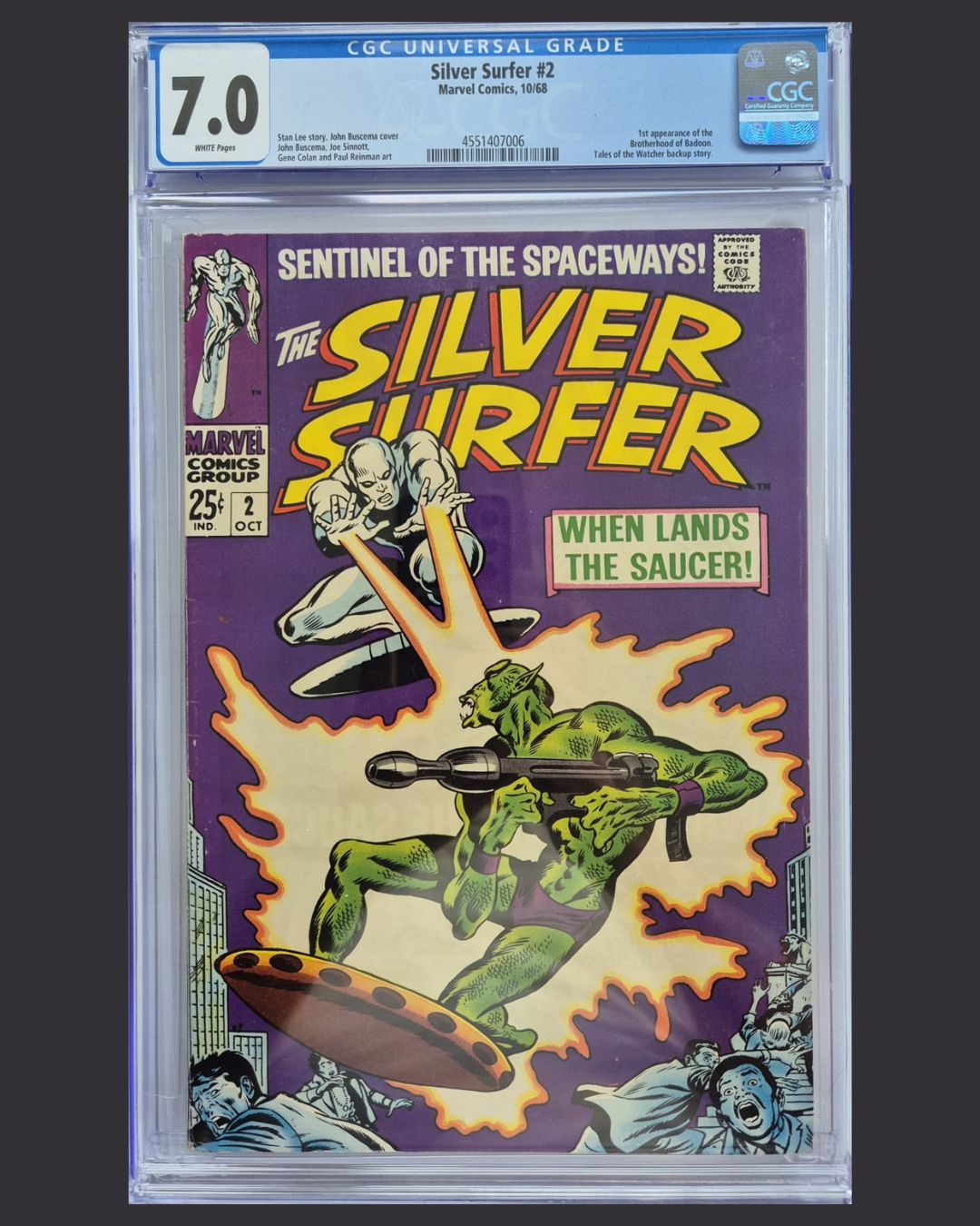 Silver Surfer #2 (1968) CGC 7.0