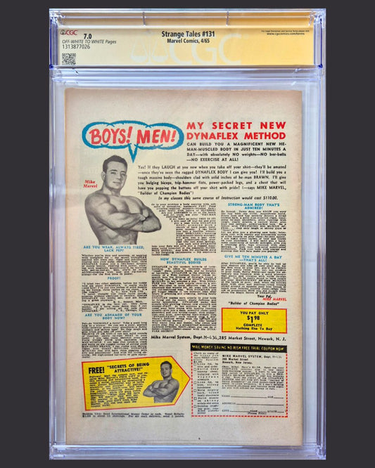 Strange Tales #131 (1965) CGC SS 7.0 – SIGNED BY STAN LEE