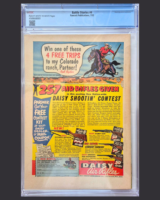 Battle Stories #4 (1952) CGC 7.5 – Double Cover
