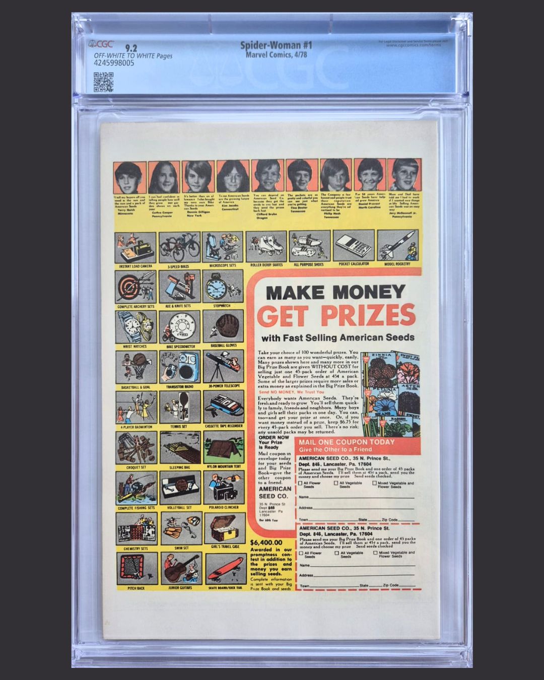 Spider-Woman #1 (1978) CGC 9.2 – 1st Solo Series
