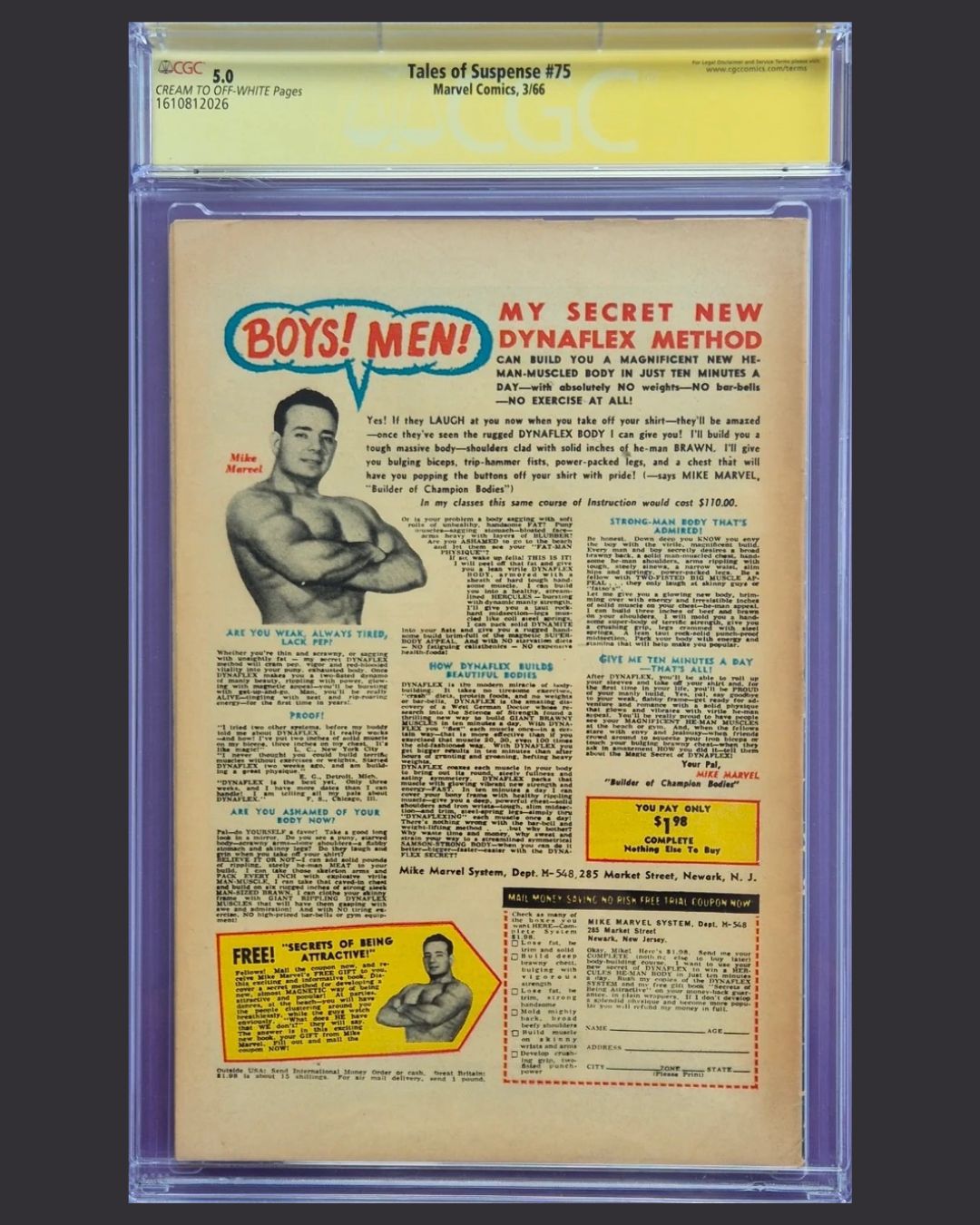 Tales of Suspense #75 (Marvel, 03/1966) – CGC Signature Series 5.0