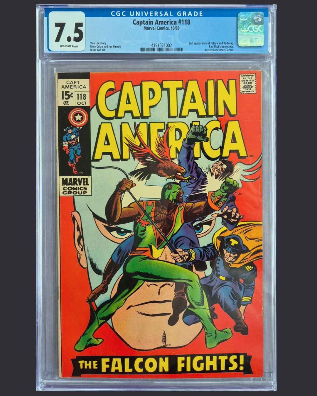 Captain America #118 (Marvel, 10/1969) – CGC 7.5