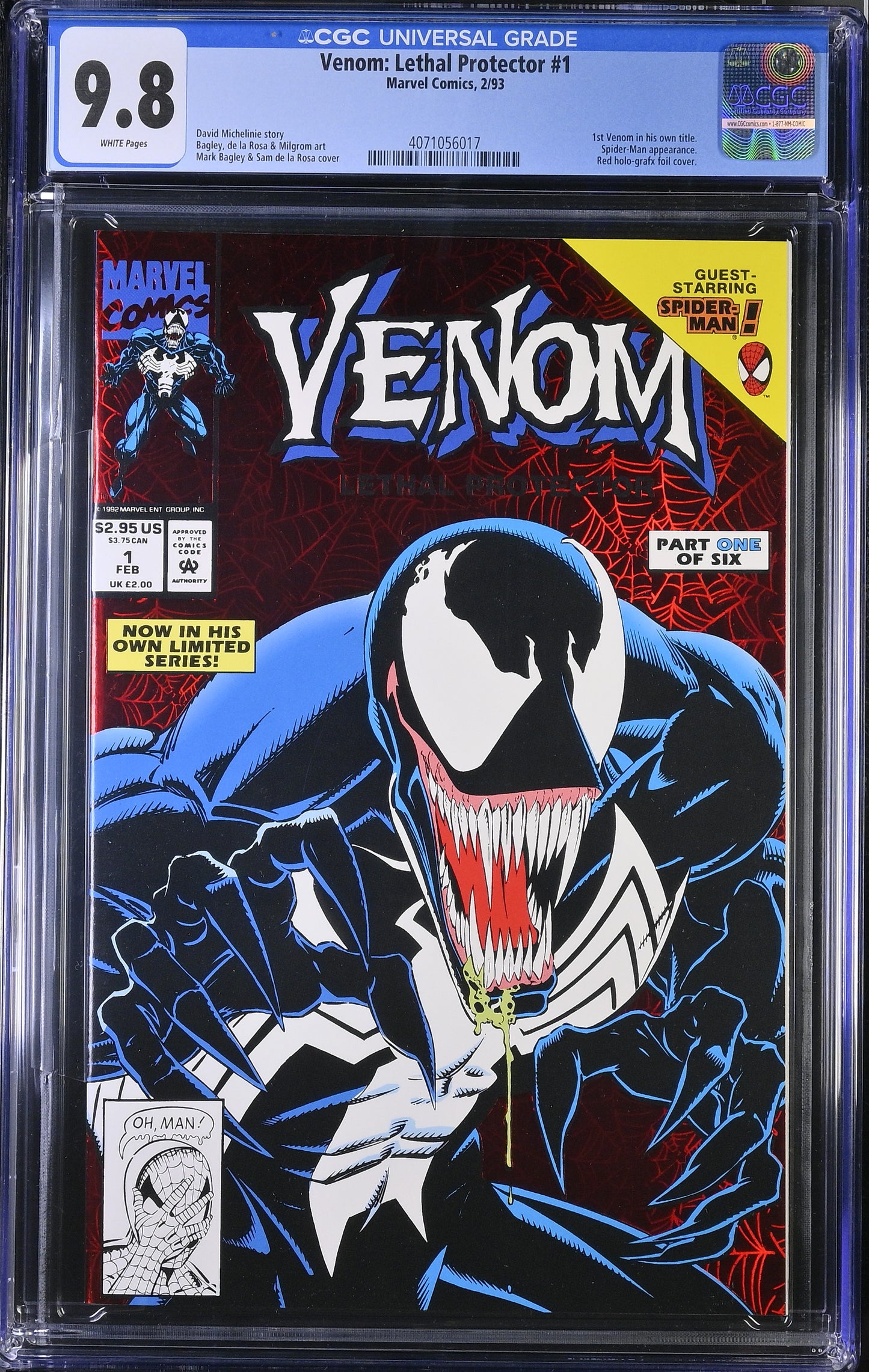 Venom: Lethal Protector #1 (1993) – CGC 9.8