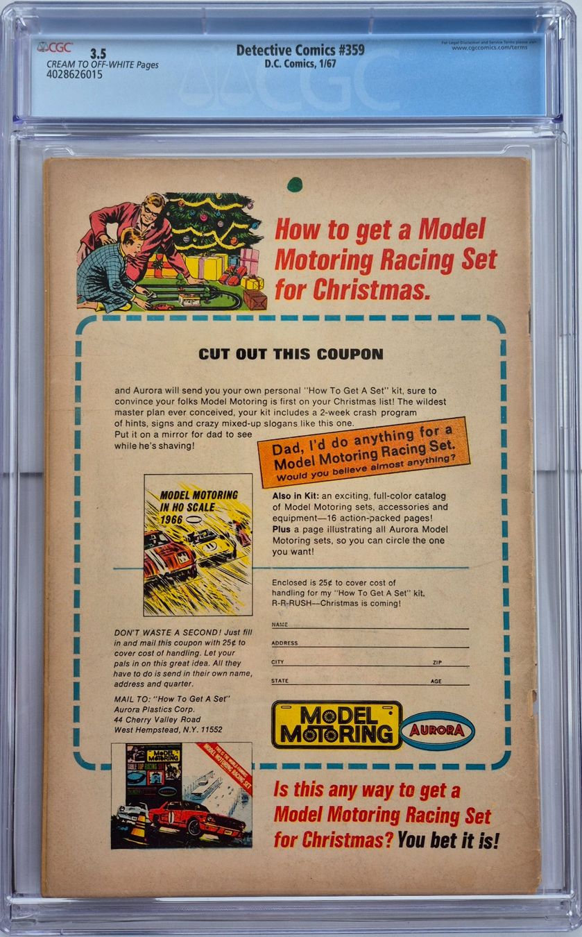 Detective Comics #359 - CGC 3.5