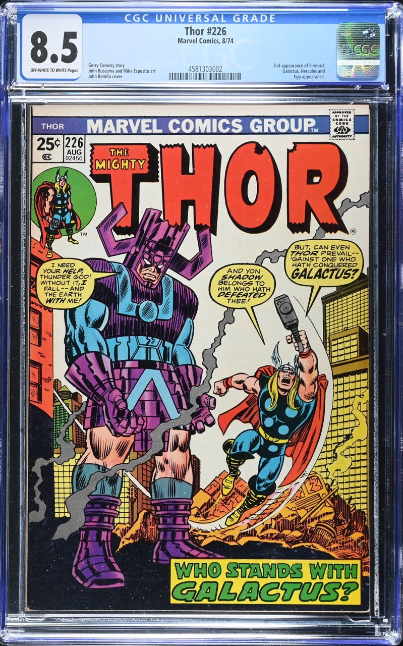 Thor #226 (Marvel, 08/1974) – CGC 8.5