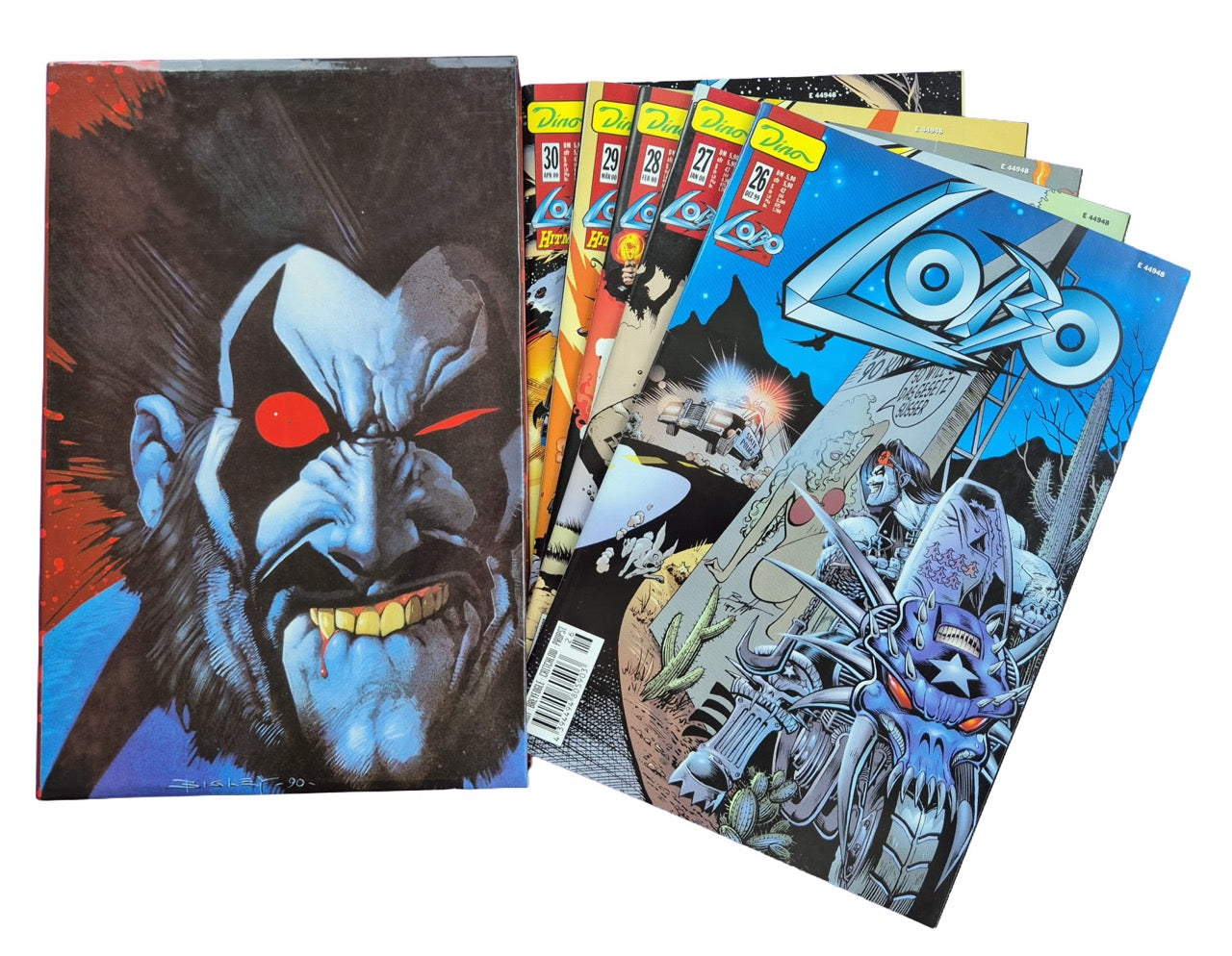 DC Dino Comics LOBO Set 1 #26–#30 + Box – RAW 9.4