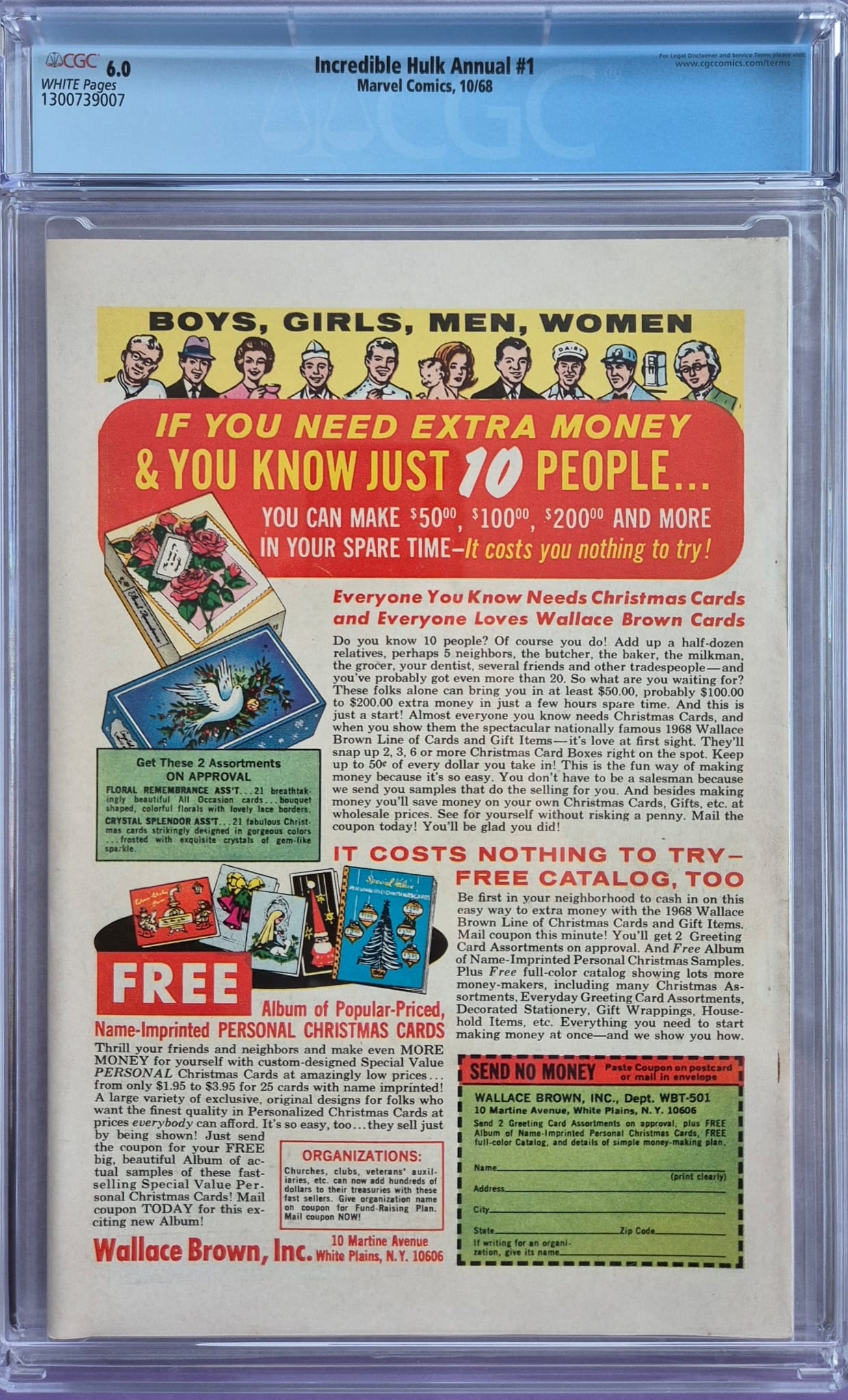 Incredible Hulk Annual #1 (1968) – CGC 6.0