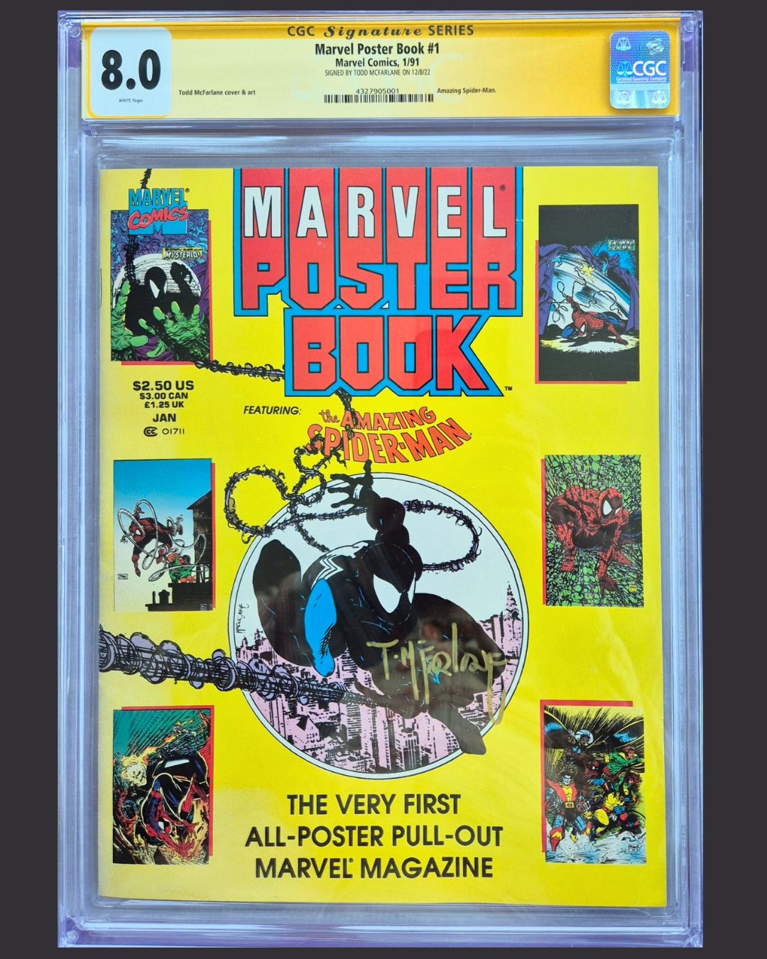 Marvel Poster Book #1 (Marvel, 01/1991) – CGC Signature Series 8.0