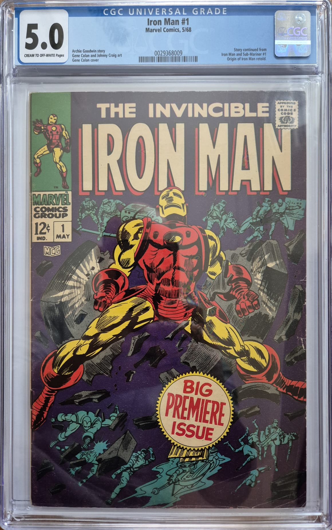 Iron Man #1 (1968) – CGC 5.0