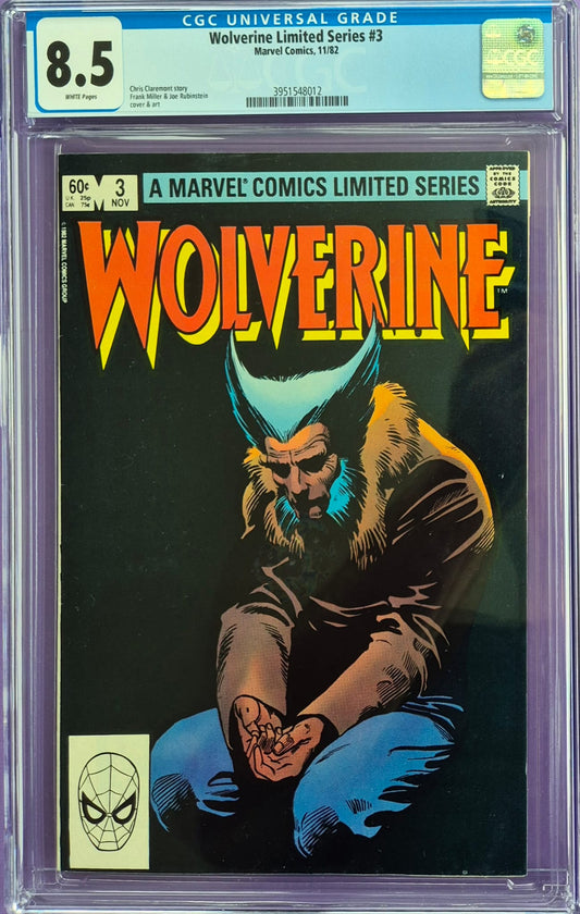 Wolverine Limited Series #3 (Marvel, 11/1982) – CGC 8.5