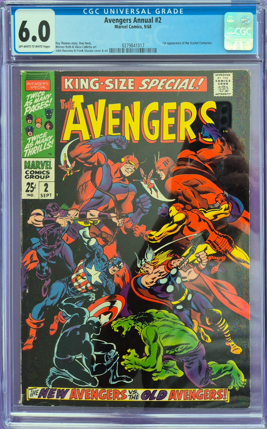 Avengers Annual #2 (Marvel, 09/1968) – CGC 6.0