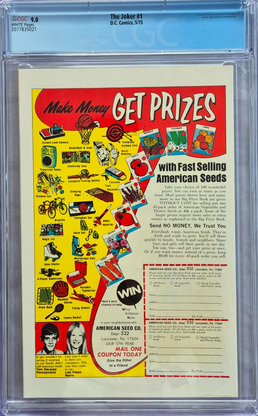 The Joker #1 (DC, 05/1975) – CGC 9.0