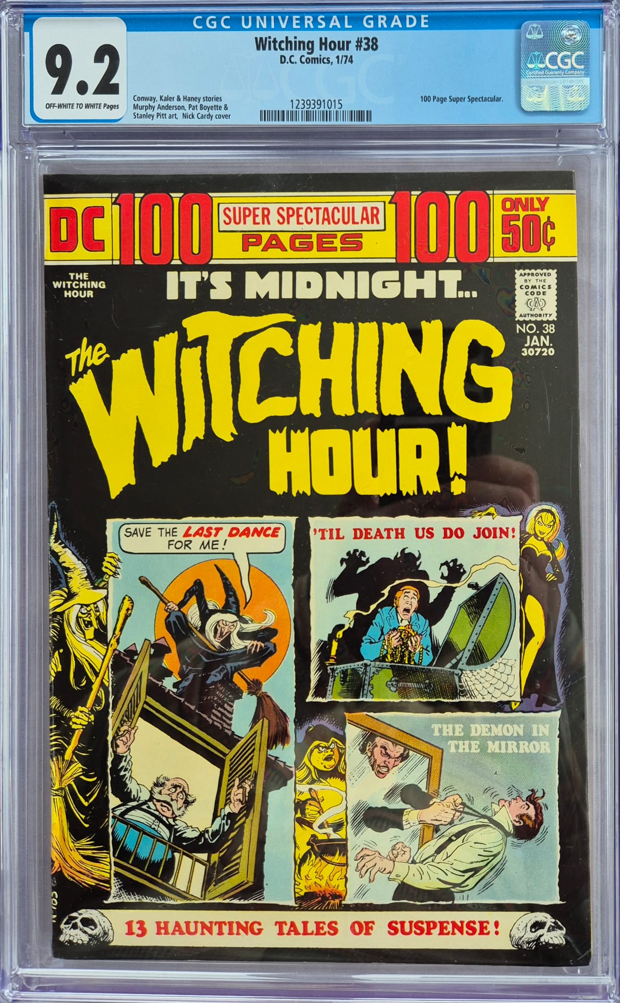 The Witching Hour #38 (DC, 01/1974) – CGC 9.2