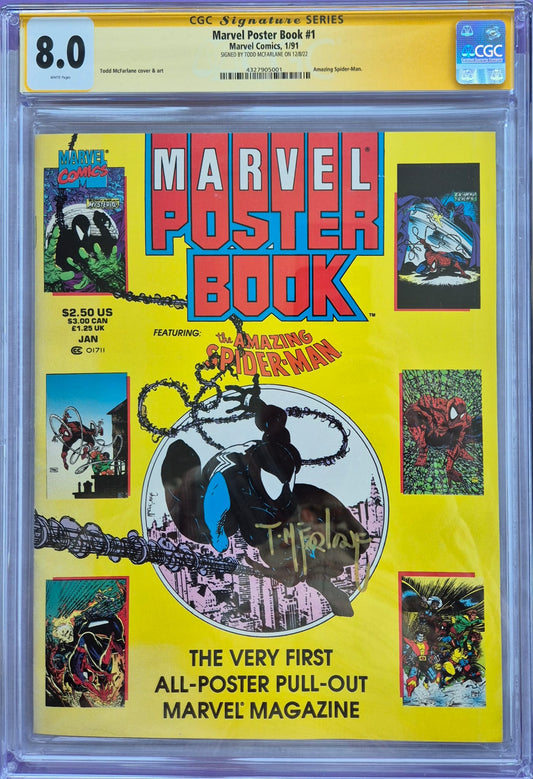 Marvel Poster Book #1 (Marvel, 01/1991) – CGC Signature Series 8.0