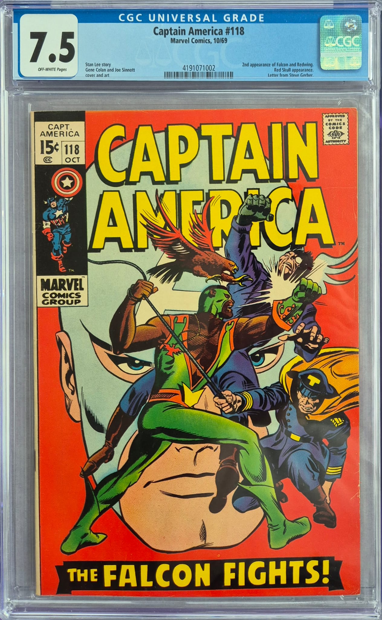 Captain America #118 (Marvel, 10/1969) – CGC 7.5