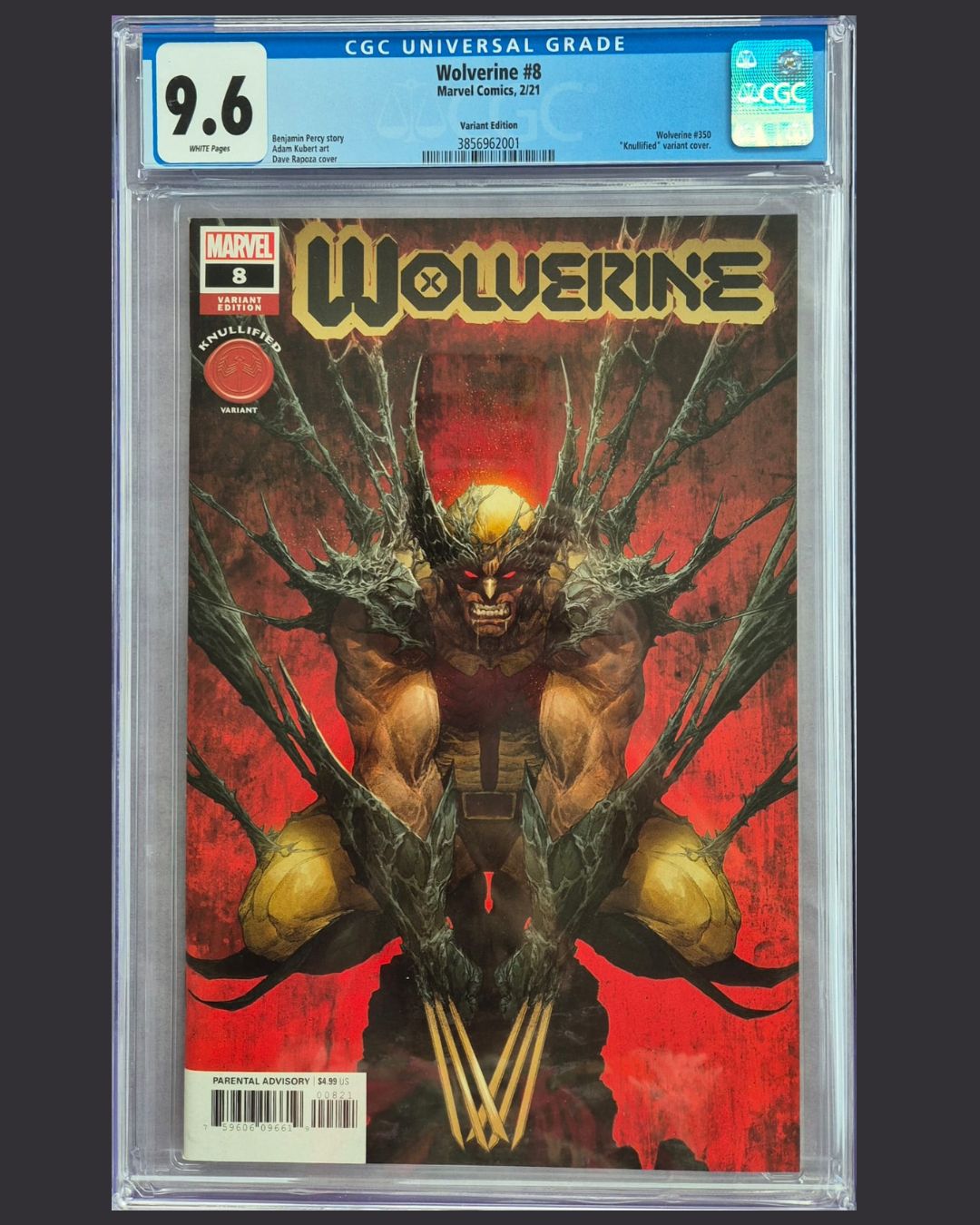 Wolverine #8 Variant (Marvel, 02/2021) – CGC 9.6