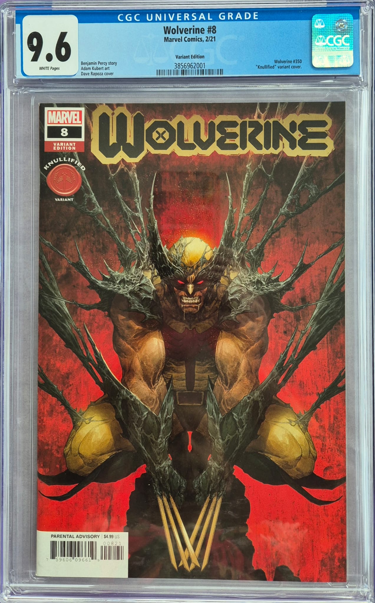 Wolverine #8 Variant (Marvel, 02/2021) – CGC 9.6