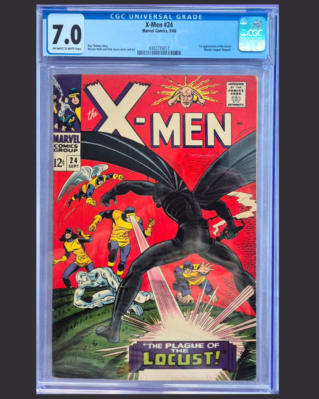 X-Men #24 (Marvel, 09/1966) – CGC 7.0