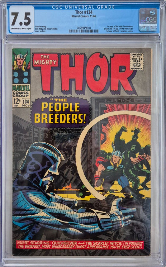 Thor #134 (1966) CGC 7.5