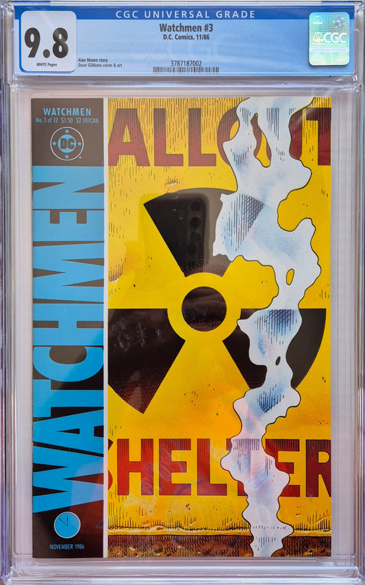 Watchmen #3 (1986) CGC 9.8 – Alan Moore & Dave Gibbons